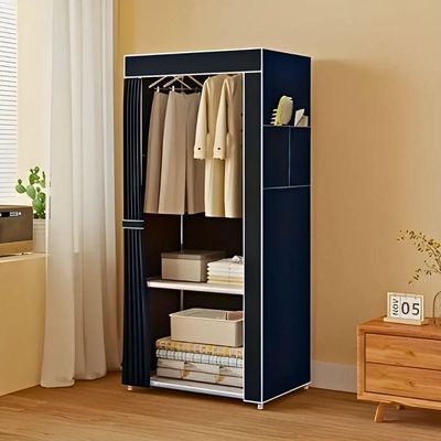 Guarda Roupa Closet Dobrável Organizador - Azul Escuro