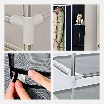 Guarda Roupa Closet Dobrável Organizador - Azul Escuro