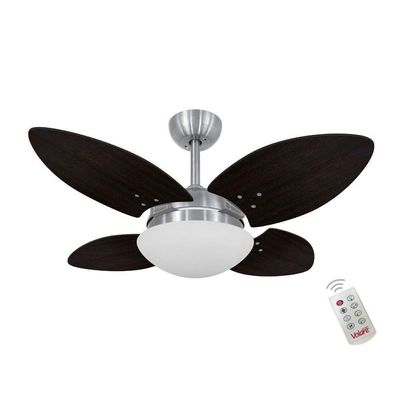 Ventilador Volare Mini Petalo Tabaco 220V E Controle Remoto 220V