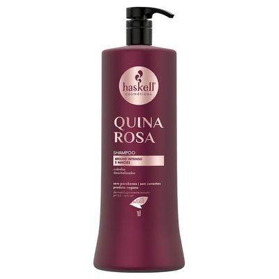 Shampoo Quina Rosa Brilho Intenso E Maciez Haskell 1000ml