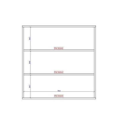 Armário Aéreo Milla Mdf 2 Portas De Branco 80 Cm Carraro