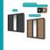 Guarda Roupa Casal 3 Portas Doha Com Espelho Central Carraro Preto Touch