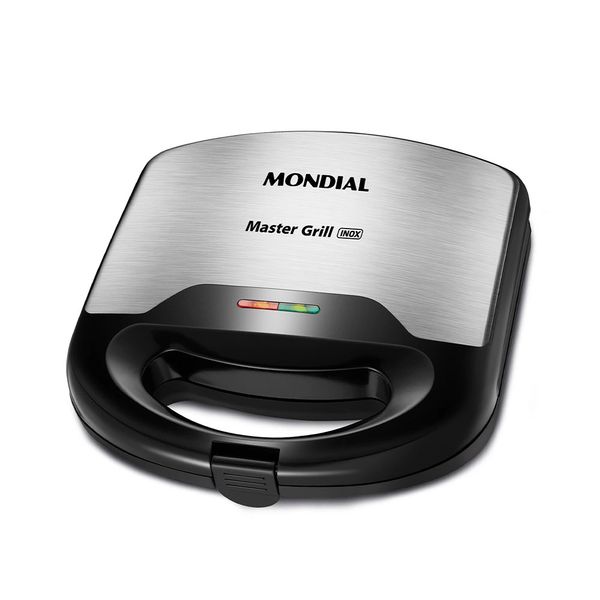 Grill e Sanduicheira Mondial Master Grill Inox S20 Preto - 750W 220V