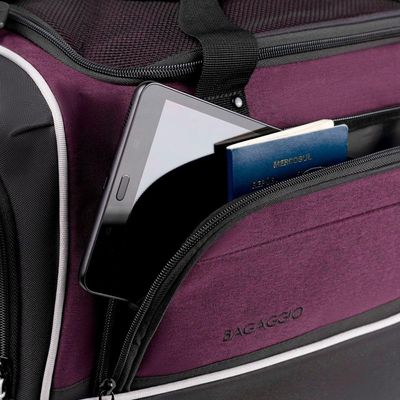 Bolsa de Viagem Grande Juvenil  Two Tone Vinho G / Vinho