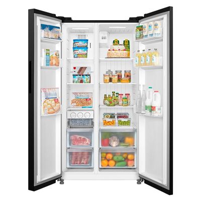 Geladeira Midea Side By Side Inverter Preto Conectada 511L 110V MD-RS710FGD281