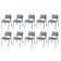 Cadeira Iso Base Cinza, Igreja, Escola, Escritório -cinza Kit 10 Peças