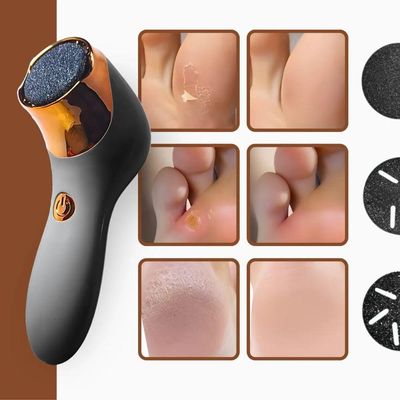 Kit Removedor Elétrico De Calos Para Pés - Cinza