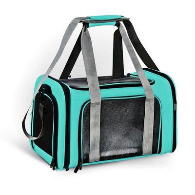 Bolsa De Viagem Verde Para Pet Alças Ajustáveis