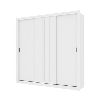 Guarda Roupa Casal 3 Portas Doha Carraro Branco