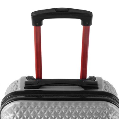 Mala Média 23 Kg ABS 4 Rodas Mickey Epcot Prata M / Prata