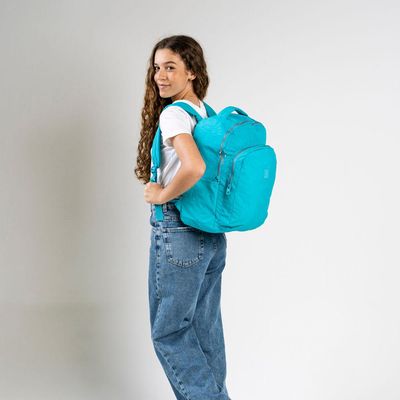 Mochila Escolar Feminina Pop Fun Azul Claro U / Azul claro
