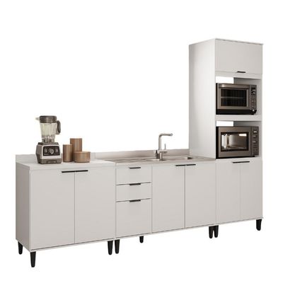 Conjunto Balcões Miami Sunset Carraro Branco