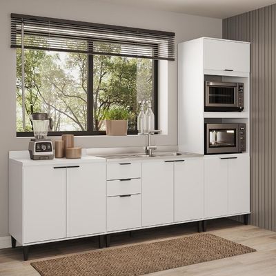 Conjunto Balcões Miami Sunset Carraro Branco