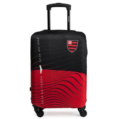 Capa de Mala Pequena Flamengo Rubro Negro Oficial Preto e Vermelha P / Preto-vermelho