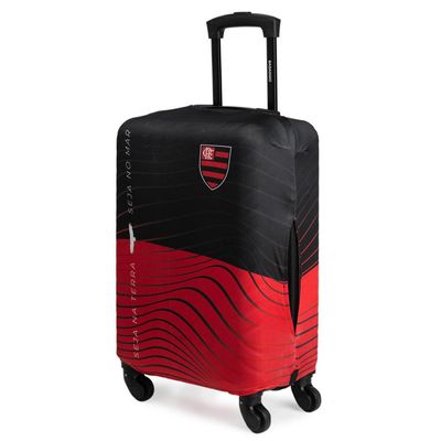 Capa de Mala Pequena Flamengo Rubro Negro Oficial Preto e Vermelha P / Preto-vermelho