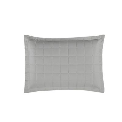 Porta Travesseiro Matelado Soft 1 Peça 70cm X 50cm 100% Poliéster - Cinza