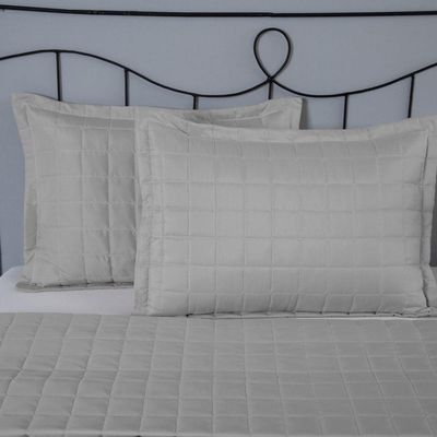 Porta Travesseiro Matelado Soft 1 Peça 70cm X 50cm 100% Poliéster - Cinza