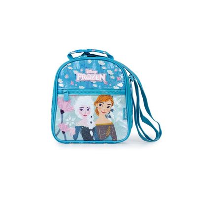 Lancheira Escolar Infanto-Juvenil Feminino Frozen Bloom Azul Claro U / Azul claro