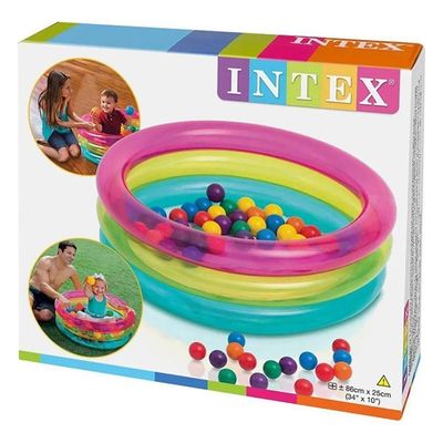 Piscina Inflável Infantil 50 Bolinhas Intex - Multi Colorido