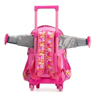 Mochila de Rodinha Infantil Feminina Patrulha Canina Skye Rosa U / Rosa
