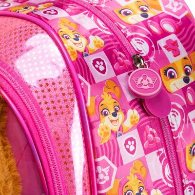 Mochila de Rodinha Infantil Feminina Patrulha Canina Skye Rosa U / Rosa