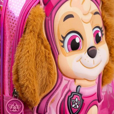 Mochila de Rodinha Infantil Feminina Patrulha Canina Skye Rosa U / Rosa