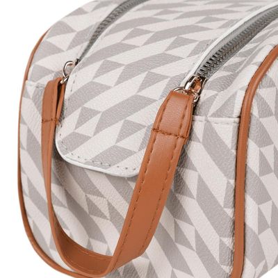 Necessaire de Viagem Feminina Maxi Monograma BG Bege G / Bege