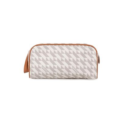 Necessaire de Viagem Feminina Maxi Monograma BG Bege G / Bege