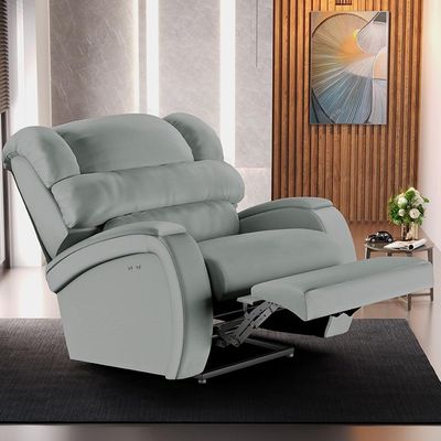 Poltrona Do Papai Reclinável Kalie Power Touch Usb Fh9 Pu Cinza - Mpozenato