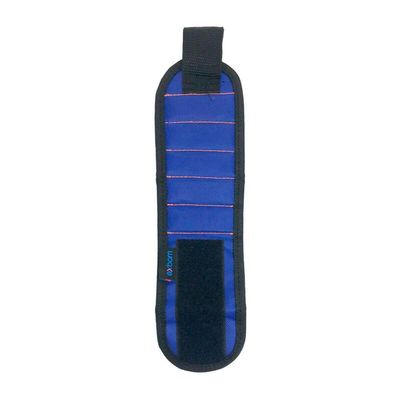Pulseira Magnética Com Imã Segura Prego Parafuso Brocas Azul