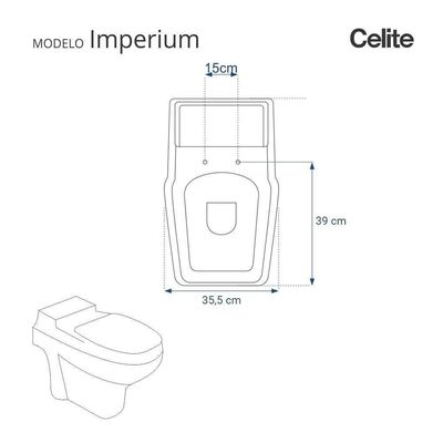 Assento Sanitário Imperium Marrom Degrade Para Louça Celite