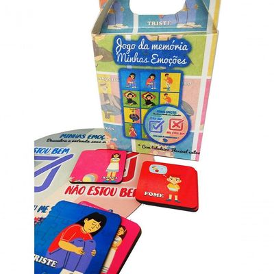 Super Jogo Da Memória Emoções De 7 Pares Para Autistas Com Tabuleiro Exclusivo Como Estou Hoje