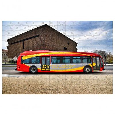 Kit 3 Quebra-cabeças Personalizado ônibus De 60 Peças