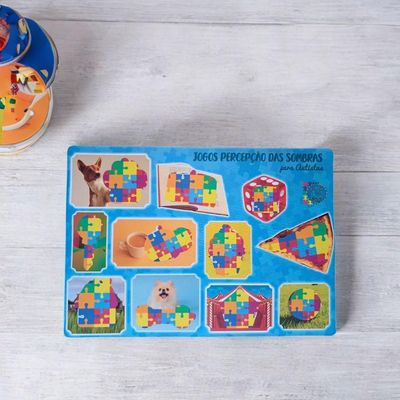 Jogo Educativo Das Sombras Mdf Figuras Para Autistas