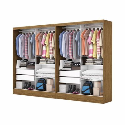 Closet Casal Duplo Belém Carioca Móv Cinamomo Com Off White