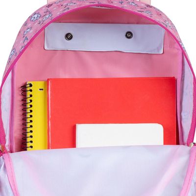 Mochila Escolar Feminina de Rodinhas Gata Marie Rosa U / Rosa