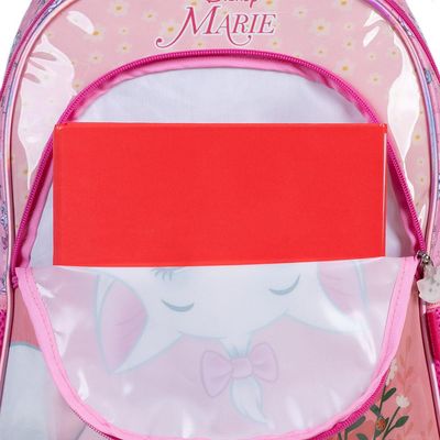 Mochila Escolar Feminina de Rodinhas Gata Marie Rosa U / Rosa