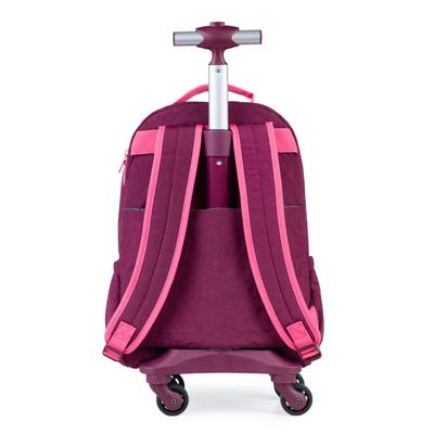 Mochila Escolar Juvenil Feminina 4 Rodinhas BG Duo Pop Rosa U / Rosa