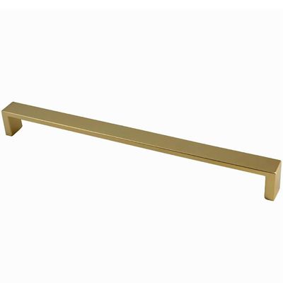 Kit 6 Puxadores Oeiras 13,5cm Dourado Fosco Torralba Gavetas Roupeiros Armários Cozinha