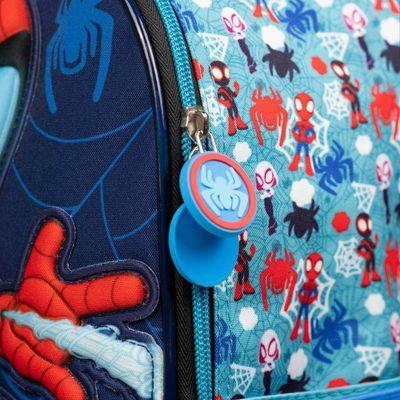 Mochila Escolar Masculina Infantil Spidey Baby U / Azul escuro
