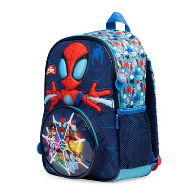 Mochila Escolar Masculina Infantil Spidey Baby U / Azul escuro
