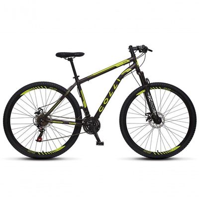 Bicicleta Athena Aro 29 Em Aço Com 21 Marchas Colli Preto-amarelo