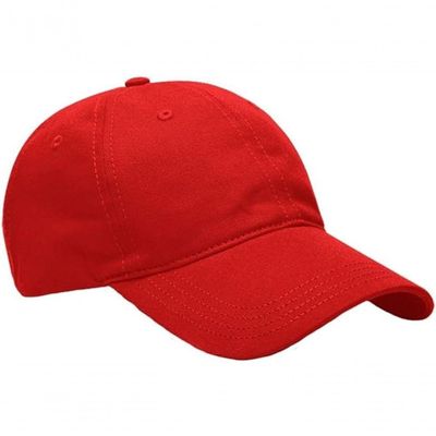Boné Liso Esportivo Aba Curva Ajuste Metal Unissex Cor:vermelho