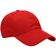 Boné Liso Esportivo Aba Curva Ajuste Metal Unissex Cor:vermelho