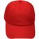 Boné Liso Esportivo Aba Curva Ajuste Metal Unissex Cor:vermelho