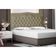 Cabeceira De Cama Box Madri Casal Queen 160 Cm Suede Bege Do Lar Móveis E Decoração