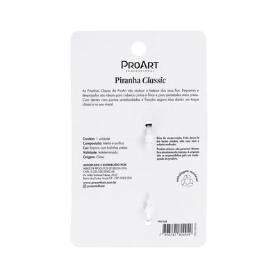 Piranha De Cabelo Classic Proart Fixação Segura E Adequada Para Todos Os Tipos De Cabelo Bolinhas