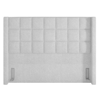 Cabeceira Cama Casal 140cm Pisa P02 Bouclé Branco - Mpozenato