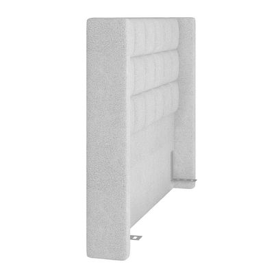 Cabeceira Cama Casal 140cm Pisa P02 Bouclé Branco - Mpozenato
