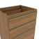 Balcão 3 Gavetas Kappesberg Celeste 100% Mdf Nogueira 60cm
